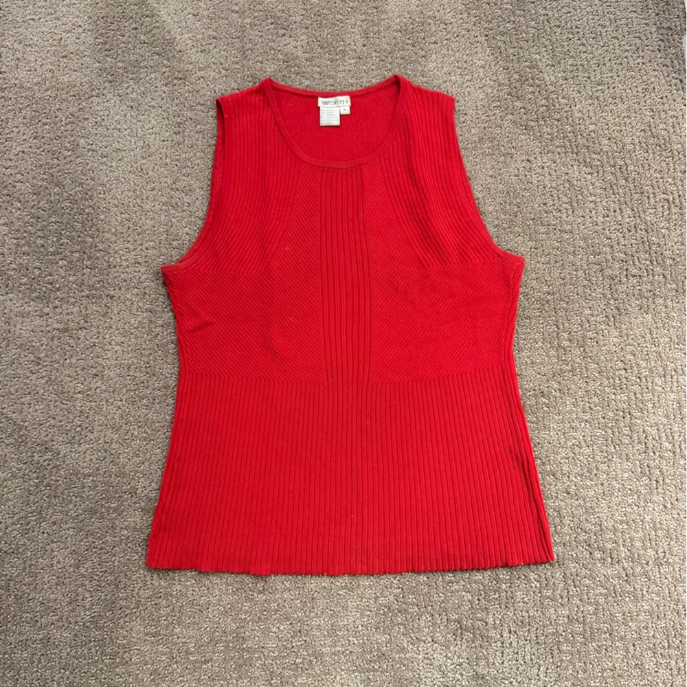 Worth Vibrant Red Knit Sweater